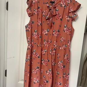 Zenobia coral dress